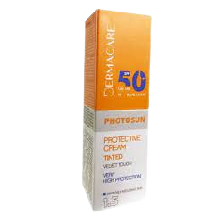 DERMACARE PHOTOSUN CRÈME TEINTE PROTECTRICE 1.5 SPF50+ PEAUX NORMALES A SECHES