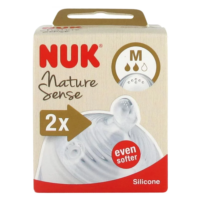 2 Sucettes For Nature Silicone, Nuk de Nuk